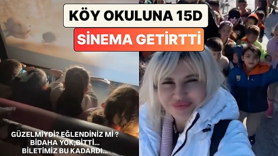 Bir Öğretmen İmkanları Kısıtlı Köy Okuluna 15D Sinema Getirerek Öğrencilerine Unutulmaz Bir Deneyim Yaşattı
