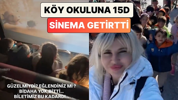 Bir Öğretmen İmkanları Kısıtlı Köy Okuluna 15D Sinema Getirerek Öğrencilerine Unutulmaz Bir Deneyim Yaşattı