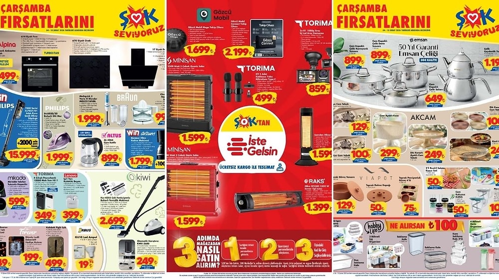 ŞOK'a Buharlı Temizlik Makinesi Geliyor! 4 Şubat 2026 ŞOK Aktüel Ürünler Kataloğu