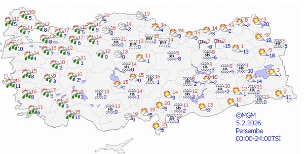 5 Şubat Perşembe hava durumu: Bugün hava nasıl?