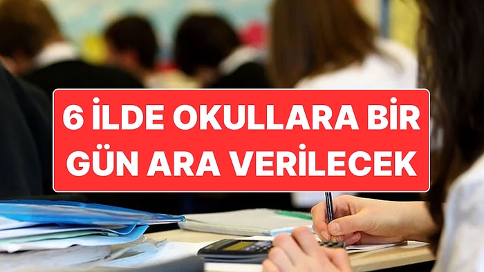 6 Şubat’ta Depremden Etkilenen 6 İlde Okullar Cuma Günü Tatil Edildi