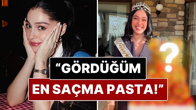 Cemre Baysel'in Doğum Günü Pastası Dikkat Çekti