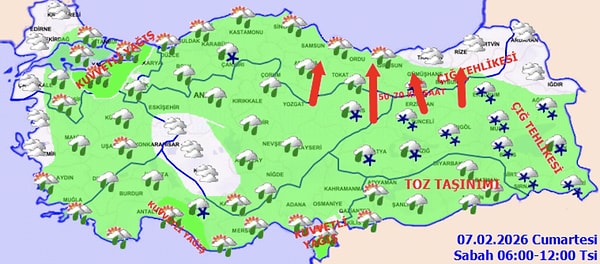7 Şubat 2026 Hava Durumu: Hava Nasıl Olacak?