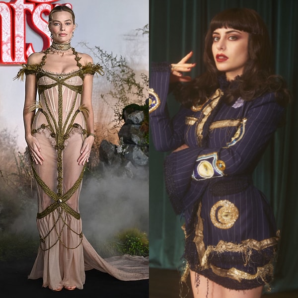 Robbie, yeni filmi Uğultulu Tepeler’in Londra’daki galasında Fındıkoğlu imzalı elbisesiyle ortalığı yıktı geçti!