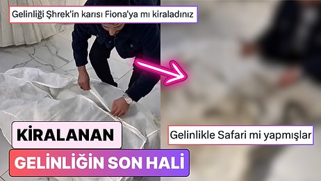 Bir Gelinlikçi Kiraladığı Gelinliğin Kendisine Teslim Edildiği Halini Paylaştı