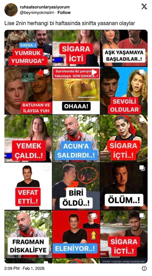 12. Lise kaosu özlendin...