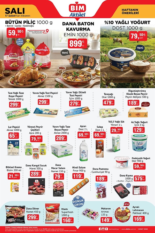 Banvit Lezita Keskinoğlu Bütün Piliç 1000 gr 59,90 TL