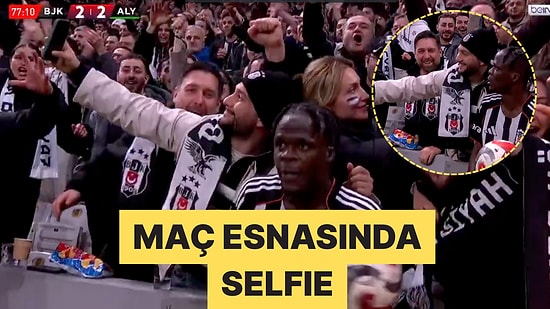 Taç Atışına Hazırlanan Olaitan'la Selfie Çekmeye Çalışan Beşiktaş Taraftarı Dünyada Viral Oldu