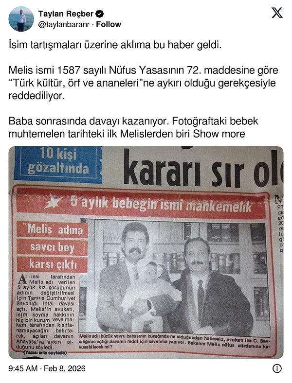 Gün geçmesin ki ülkemizde ilginç olaylar yaşanmasın.