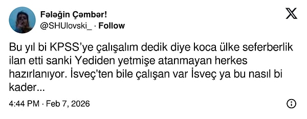 Ancak kendisi yalnız değil.
