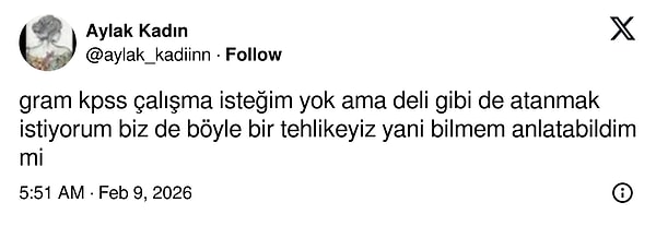 Tek isteği atanmak olanlar da malumunuz...