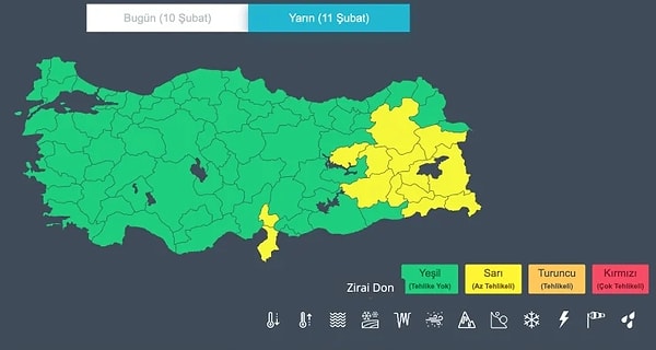 Meteoroloji’nin son hava tahminlerine göre, 11 Şubat Çarşamba günü Doğu Anadolu’da kar yağışı etkili olacak.