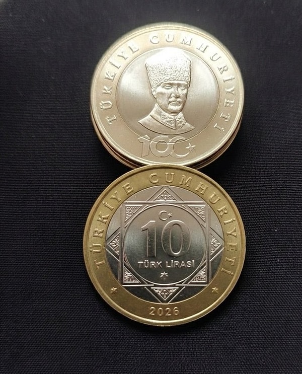 Sosyal medyadaki iddialara göre yeni 10 liralık madeni paralar piyasada yer almaya başlamıştı.