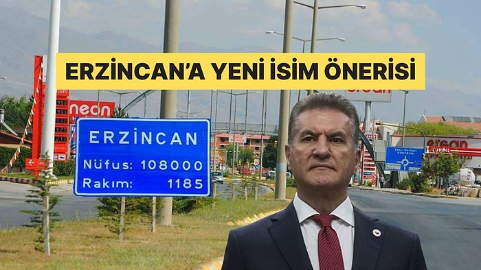 Mustafa Sarıgül Memleketi Erzincan'ın İsminin Değiştirilmesini Teklif Etti
