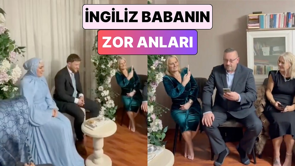 Türkiye'de Kız İsteyen İngiliz Babanın İsteme Metnini Telefondan Okumaya Çalıştığı Anlar Gülümsetti