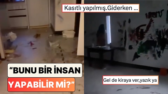 Muğla, Bodrum'da Bir Ev Sahibi Kiracılarının Evi Bıraktıkları Durumu Paylaştı