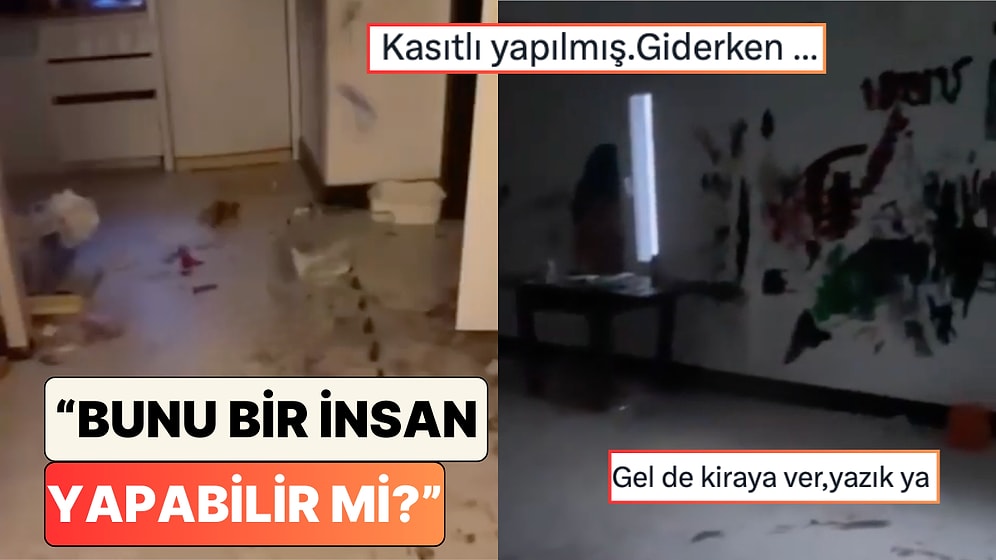 Muğla, Bodrum'da Bir Ev Sahibi Kiracılarının Evi Bıraktıkları Durumu Paylaştı