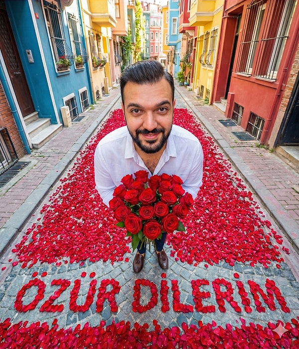 Sevgilinle aran bozuksa güller içinde özür de dileyebilirsin, "seninle şöyle olabilirdik!" pozları da verebilirsin!