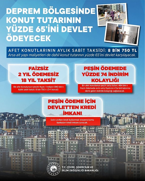 Çevre, Şehircilik ve İklim Bakanlığı'nın paylaşımı 👇