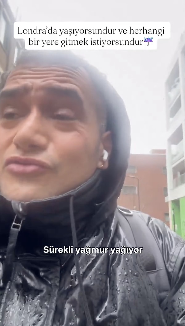 Bir süredir Londra’da yaşamını sürdüren oyuncu Koray Can Yanaşık İngiltere’nin meşhur bitmeyen yağmurlarına isyan etti.