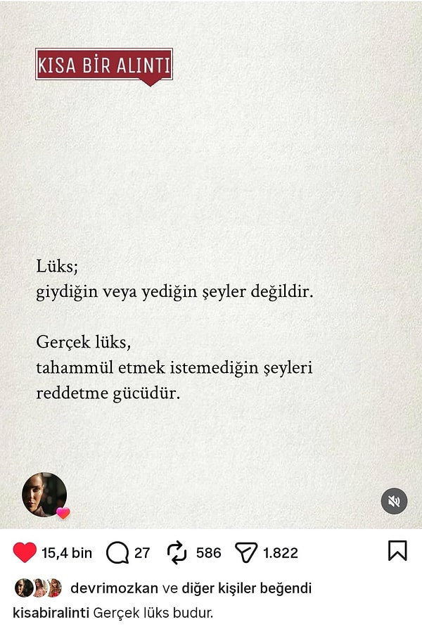 Bir süre sonra, Devrim Özkan'ın Instagram hesabından yaptığı beğeni dikkat çekti.