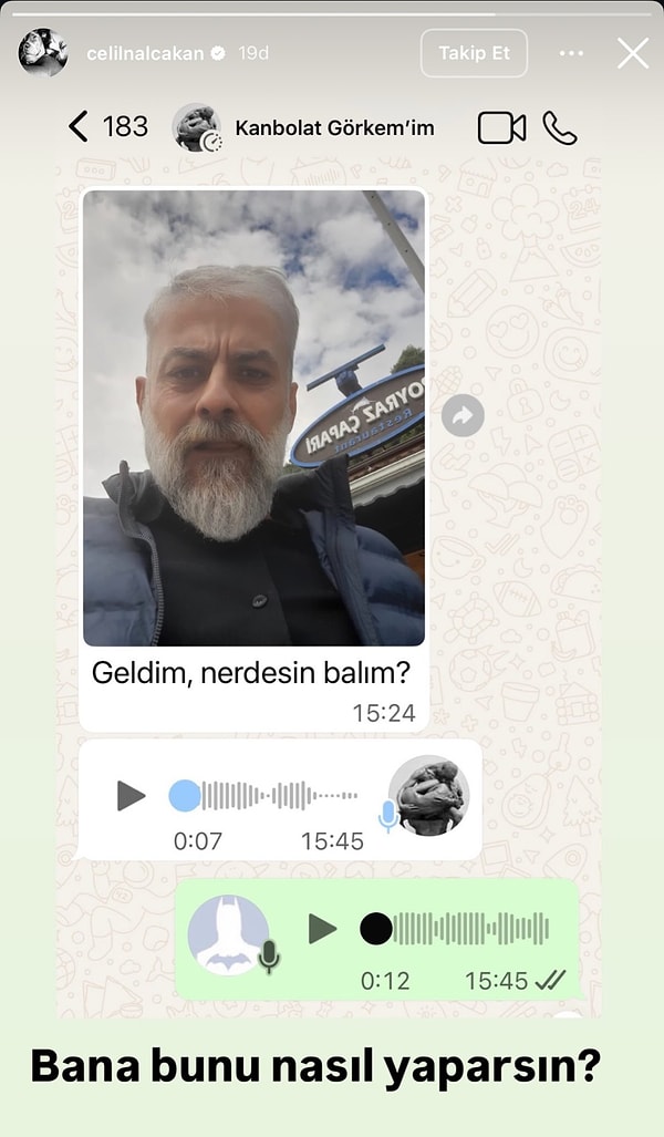 Celil Nalçakan, vefat eden Kanbolat Görkem Arslan'la son mesajlaşmalarını yayınladı.