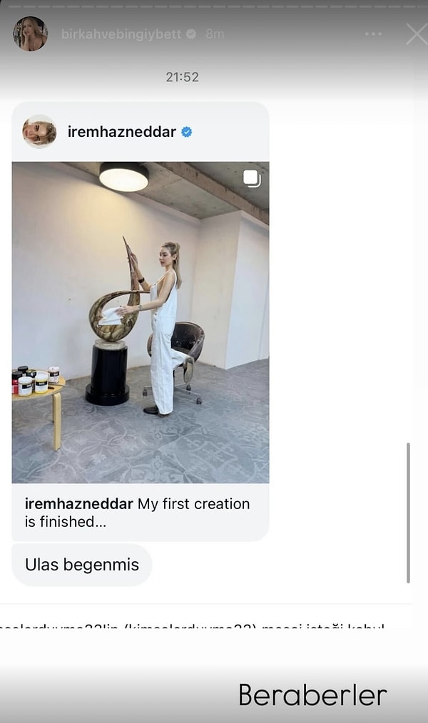 Ancak şimdi iddiaları güçlendiren yeni bir detay daha ortaya çıktı: Ulaş Tuna Astepe’nin, Haznedar’ın son paylaşımını beğenmesi!