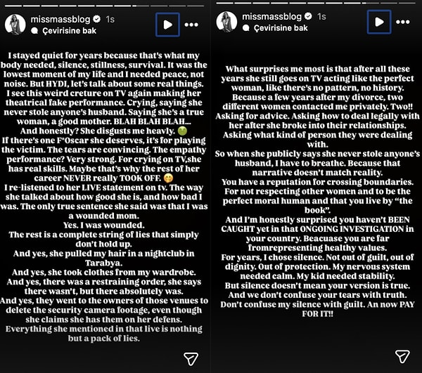 Aradan yıllar geçti ancak bu sözler yeniden konuşulmaya başladı. Çünkü Elizabeth Mas, Ünsal’ın geçmiş açıklamalarına sert bir yanıt verdi.