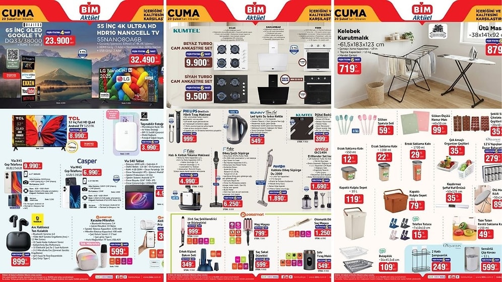 BİM'e Halı ve Koltuk Yıkama Makinesi Geliyor! 20 Şubat 2026 BİM Aktüel Ürünler İndirim Kataloğu