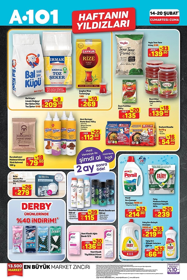 Yayla Tane Tane Pirinç 2 Kg 139,50 TL