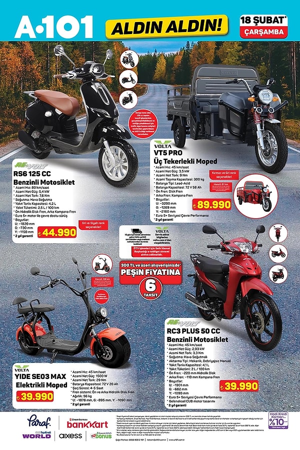 ReVolt RS6 125CC Benzinli Motosiklet 44.990 TL