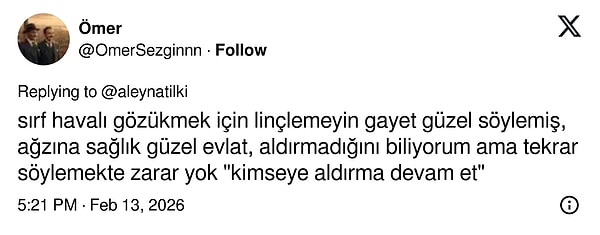 Aleyna Tilki'nin Oyuncak Gibi coverına gelen yorumlar burada: