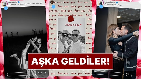Ünlü İsimlerin 14 Şubat Sevgililer Günü Paylaşımları
