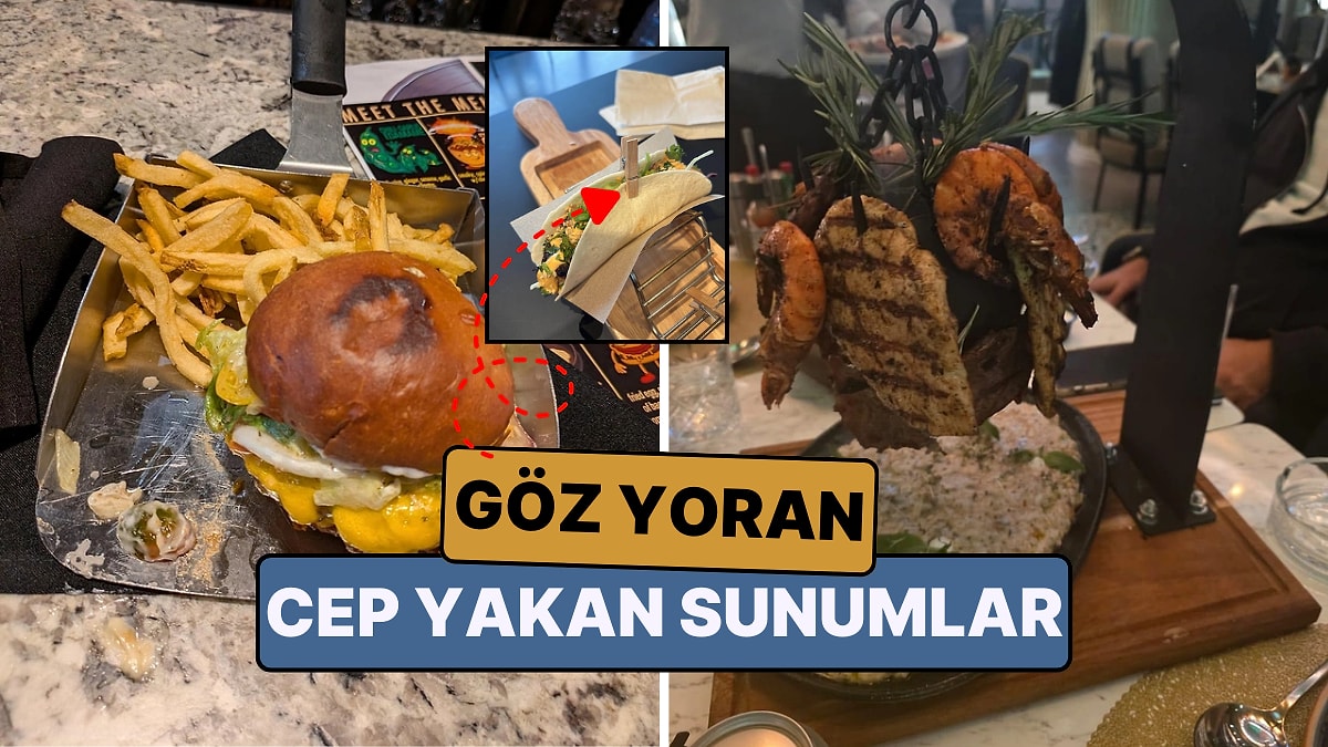 Lüks ve Pahalı Restoranların Masaya Geldiğinde Hayatı Sorgulatacak Göz Kanatan Sunumları