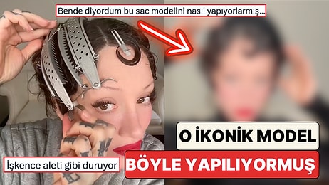 Bir Makyaj Sanatçısı 1920'lerin İkonik Saç Modeli İçin Kullanılan Apartı Denedi