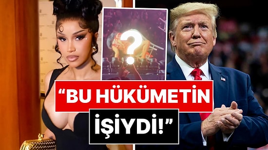 Dans Ederken Yere Kapaklanan Cardi B, Suçu Donald Trump'a Attı!