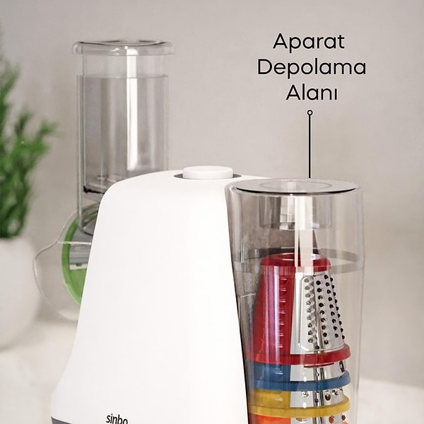 Yer kaplamayan ergonomik tasarımı sayesinde mutfakta rahatça saklanabilir.