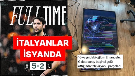 Oğlum Televizyonu Kırdı! Juventus Taraftarı Galatasaray'ın Galibiyetine İsyan Etti