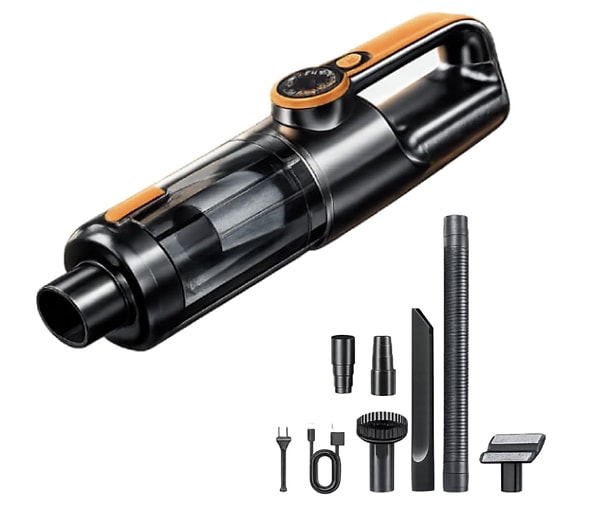 22000 PA gücündeki kablosuz el süpürgesiyle evde ve araçta ulaşılmadık köşe bırakmayın!