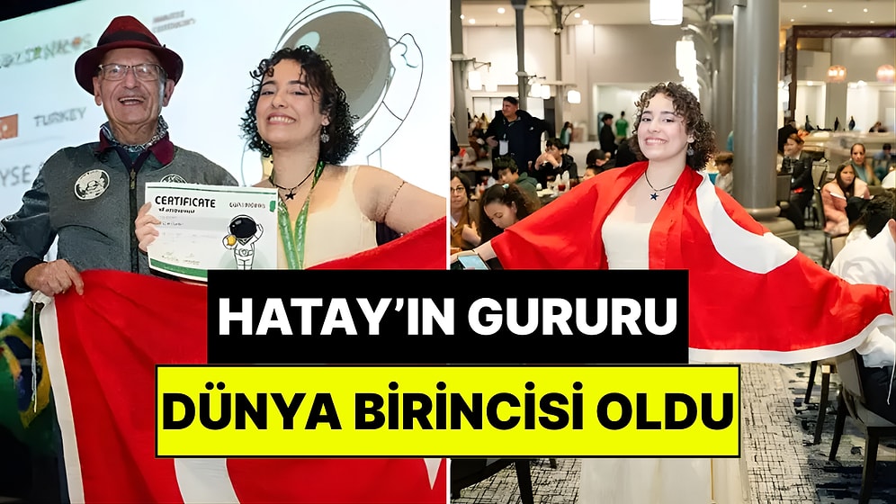 Tüm Dünya Hataylı Ayşe Naz'ın Peşinde: Dünya Birincisi Oldu!