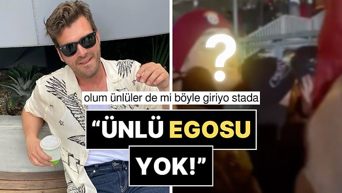 Galatasaray Maçı Çıkışında Halka Karışan Kıvanç Tatlıtuğ Mütevazılığıyla Hayran Bıraktı!