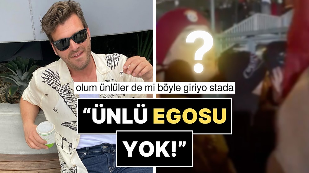 Galatasaray Maçı Çıkışında Halka Karışan Kıvanç Tatlıtuğ Mütevazılığıyla Hayran Bıraktı!