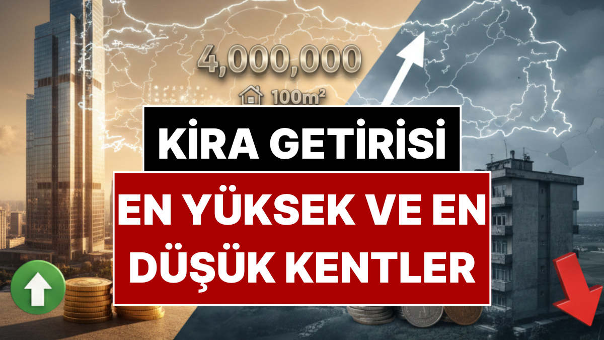 Merkez Bankası İlk Kez Açıkladı: İşte Kira Getirisi En Yüksek ve En Düşük İller!