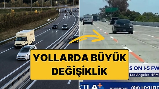 Yollarda Artık Turuncu Şeritler Kullanılıyor: Peki Turuncu Şerit Ne Anlama Geliyor?