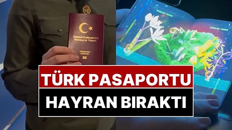 Türk Pasaportunu Daha Önce Böyle Görmediniz! UV Işığına Tutulan Pasaportun Sayfaları Büyüledi