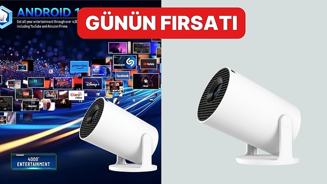 Günün Fırsatı: Evde Sinema Keyfini Zirveye Taşıyan Mini Canavar HY300 PRO Projektör İndirimde!