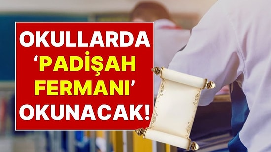 Okullarda Padişah Fermanı Okutulacak! MEB’in Ramazan Kararının Yankıları Sürüyor