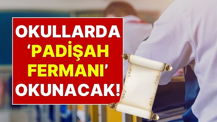 Okullarda Padişah Fermanı Okutulacak! MEB’in Ramazan Kararının Yankıları Sürüyor