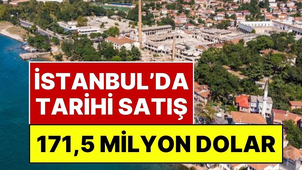 Şişecam'dan Tarihi Satış: İstanbul'daki Denize Sıfır Arazi 171,5 Milyon Dolara Satıldı
