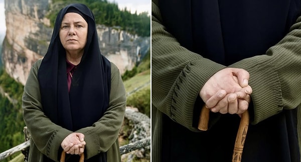 Taşacak Bu Deniz'deki Şirin karakterinin afişinde el detayı dikkatlerden kaçmadı.